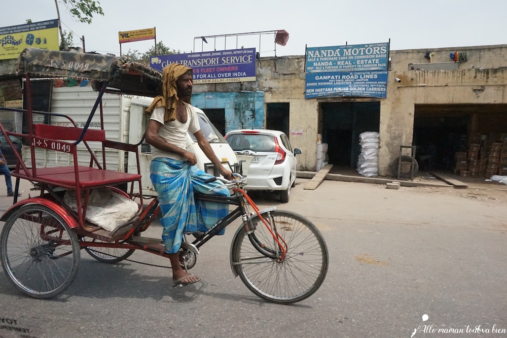 Bienvenue en Inde New Delhi Rickshaw 
