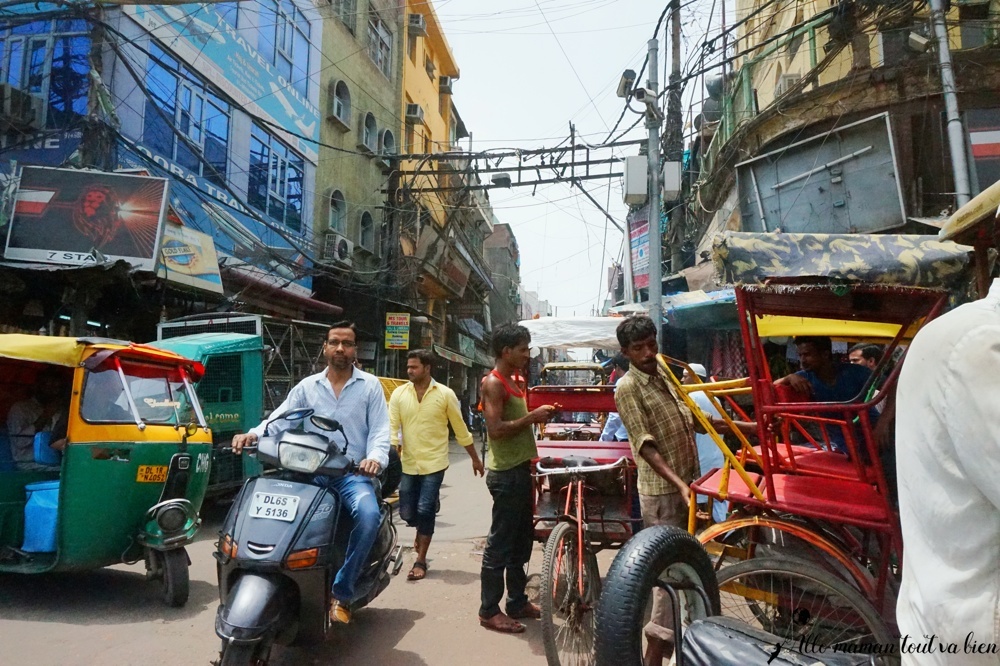 bienvue en Inde, rues de new delhi 