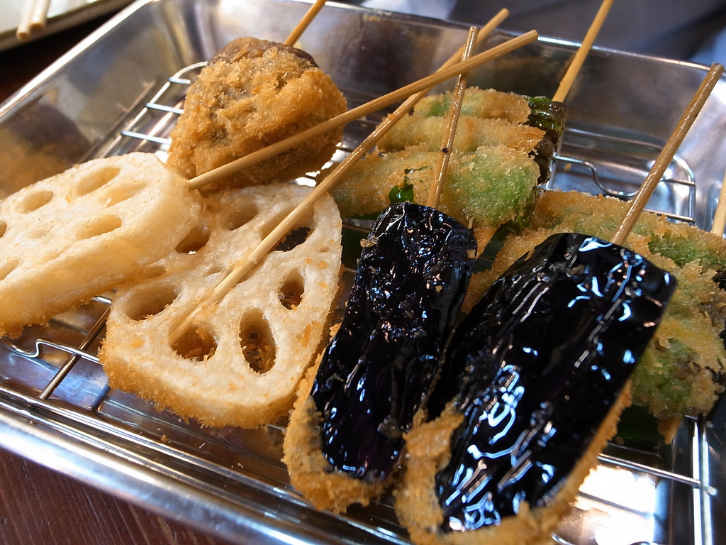 Japanese gastronomy kushikatsu