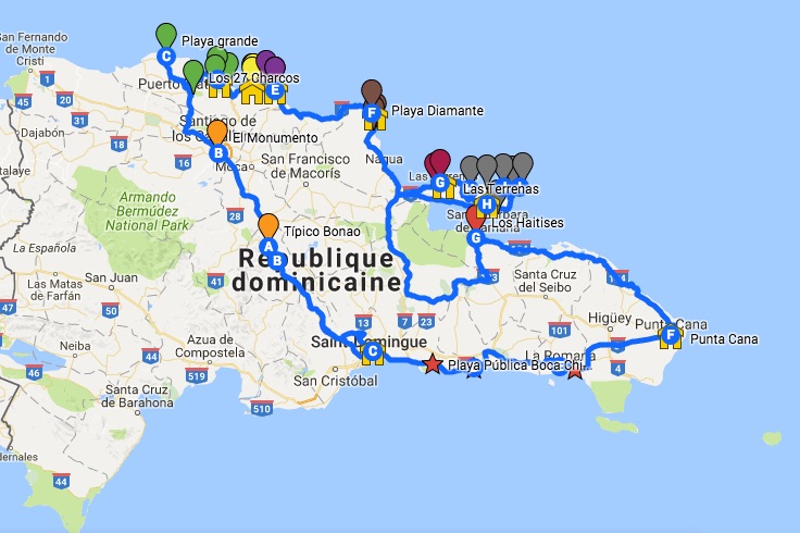 dominican-road-trip-itinerary-map